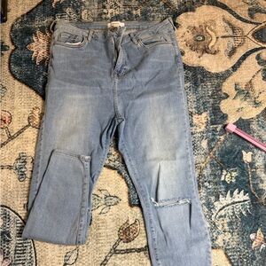 Forever 21 Light Blue Skinny Jeans
